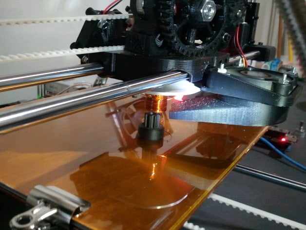 Cooling Fan Bracket and Shroud for Ecksbot 3D Printer