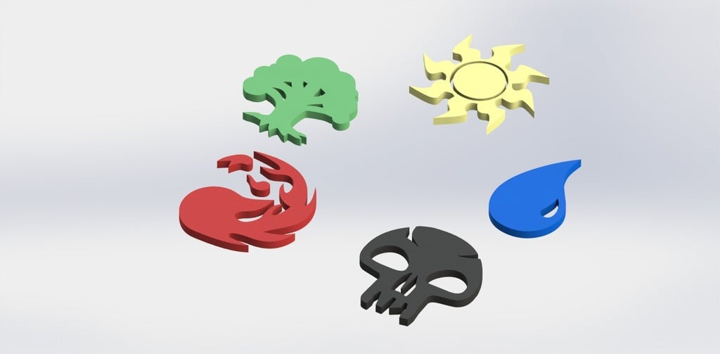 Magic the Gathering Mana badges