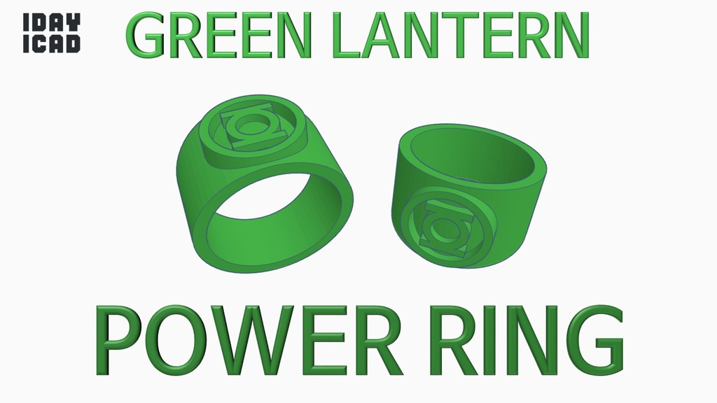 [1DAY_1CAD] GREEN LANTERN POWER RING