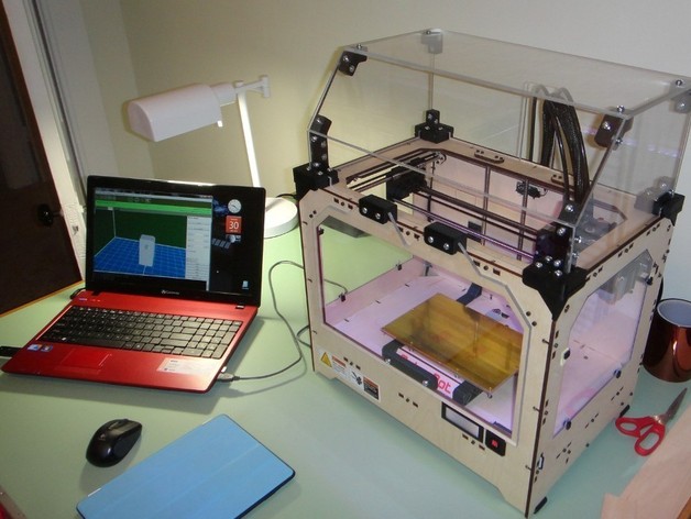 Makerbot Replicator Enclosure (No Laser Needed)