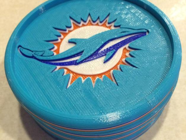 Miami Dolphins Coaster