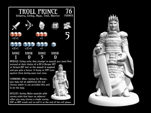Image of Troll Prince (18mm scale)