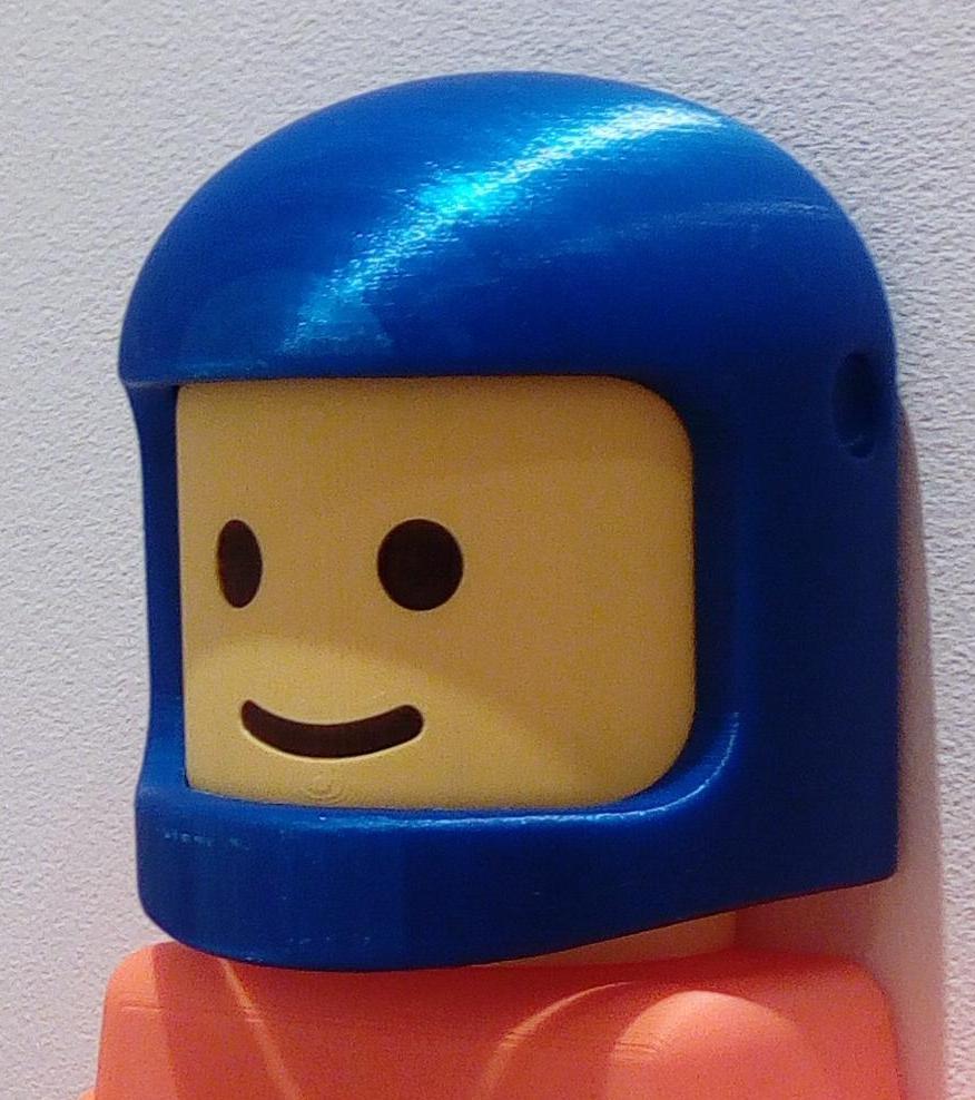 Helmet for Lego man toilet paper holder