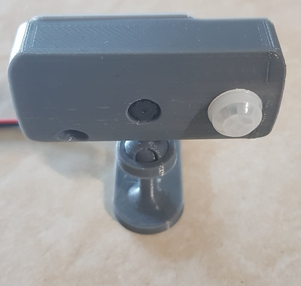 Camera mount 360° Arduino ESP32-Cam with PIR sensor