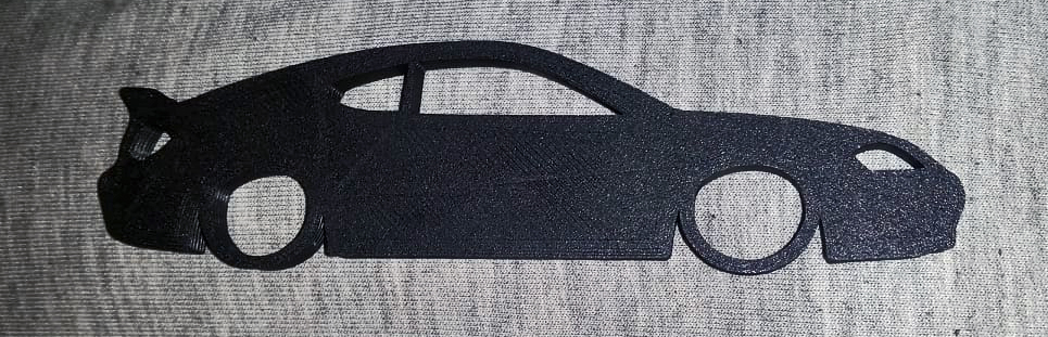 Hyundai Tiburon keychain - silhouette