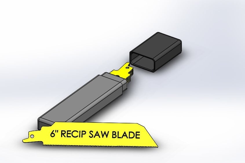 Reciprocating Saw Blades and Case