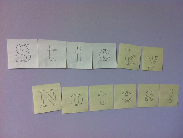 Sticky Notes - Unicorn Banner Plotting