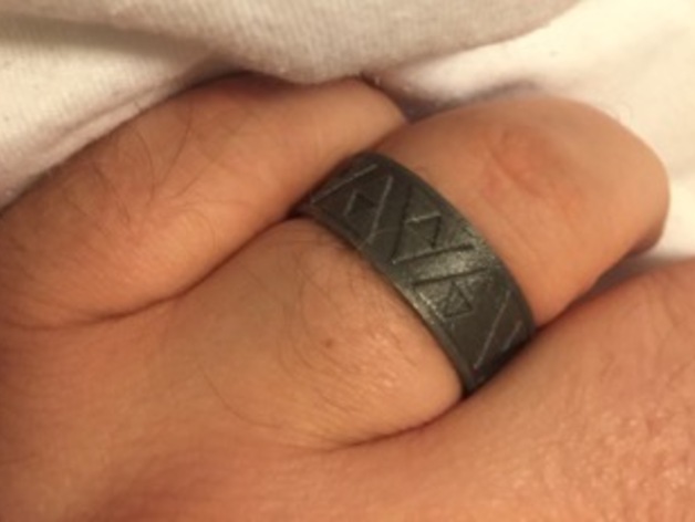 Zeldathon Recovery Triforce Bas Relief Ring