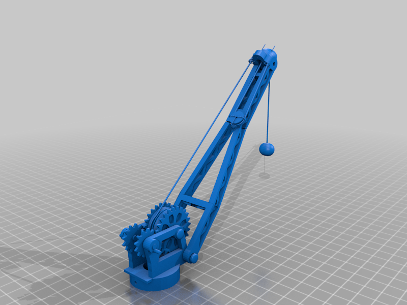 Model crane 3 axis working servo motor Arduino controlled UPDATE