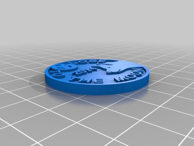Physical Dogecoin for Doge Cryptocurrency like Bitcoin and Litecoin