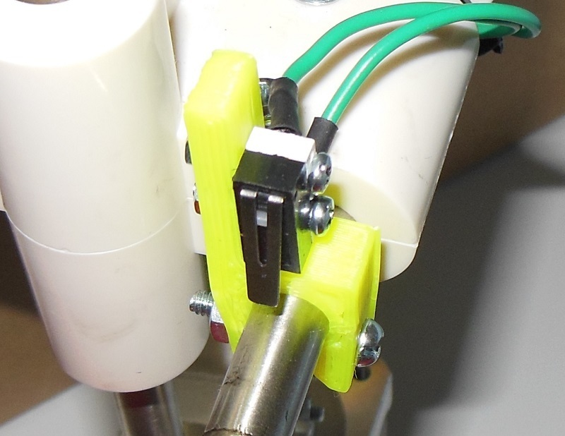 Endstop holder - micro switch to 8mm smooth rod