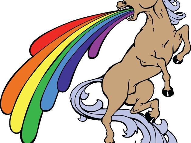 Unicorn Rainbow Puke