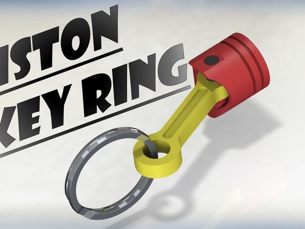 Piston Key Ring