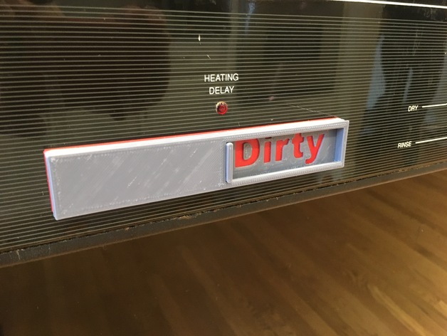 DishWasher dirty / clean sign
