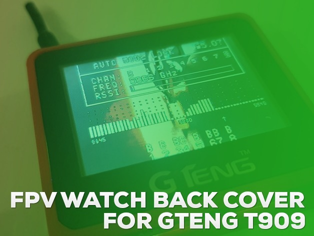 Gteng T909 Boscam Virhuck FPV Watch Back Cover
