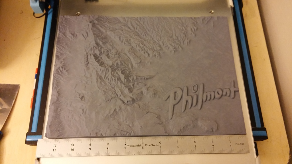 Philmont Topographical Model Resized