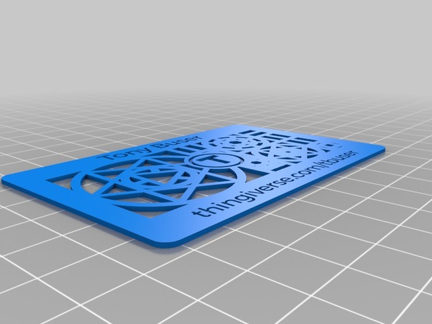 Thingiverse Business Card - tbuser