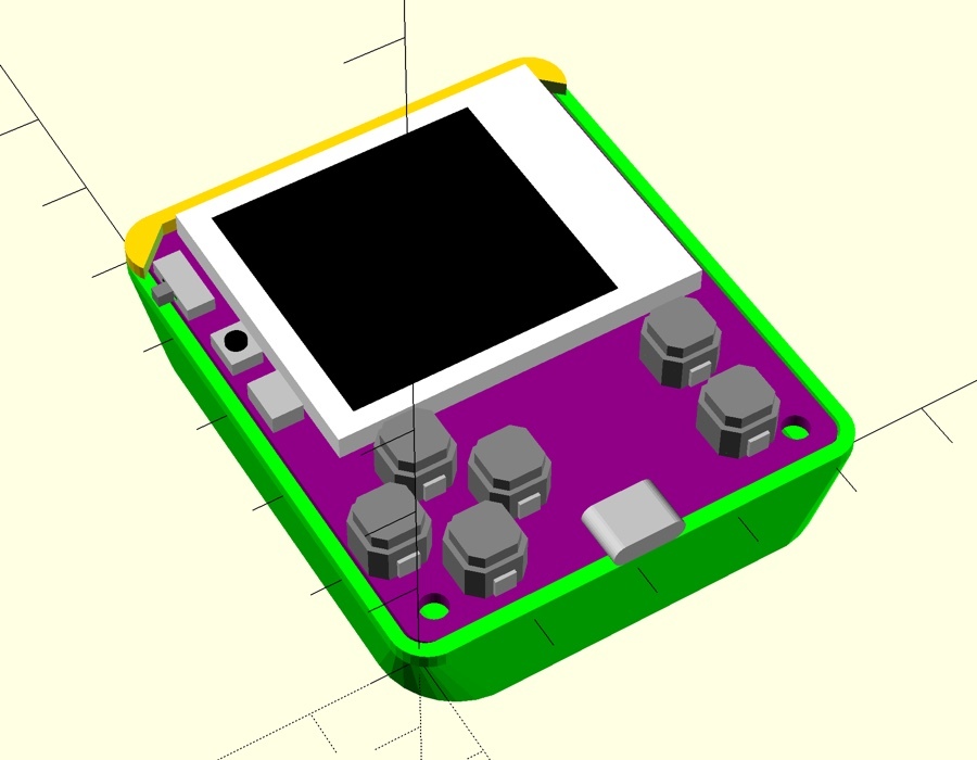 uGame micropython console Nokia Battery BL-5B case