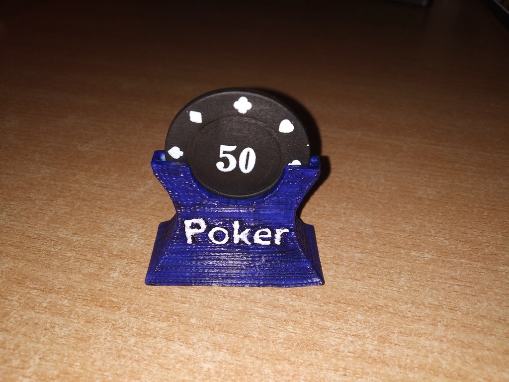 Poker chip stand