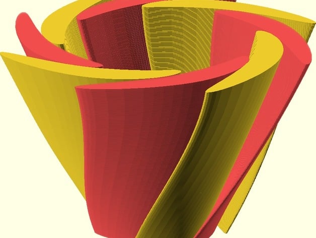 Dual Extrusion Petal Vase