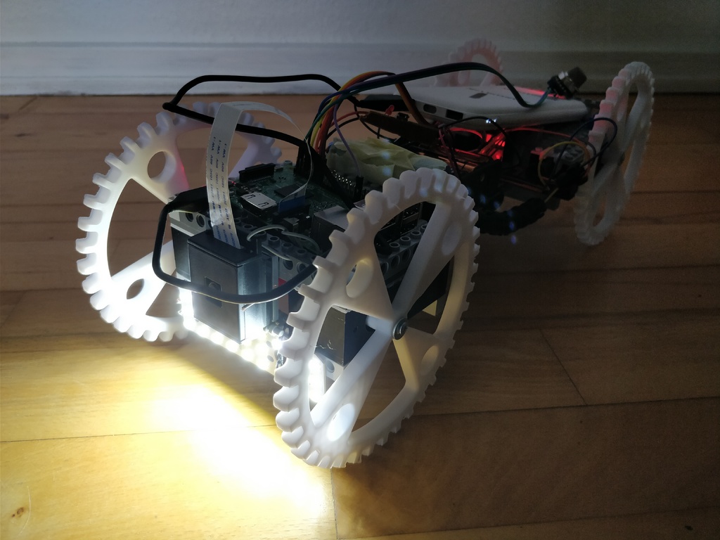Big Arduino Wheel D 135 mm. To  Lego compatable 2 Axis TT Motor housing.