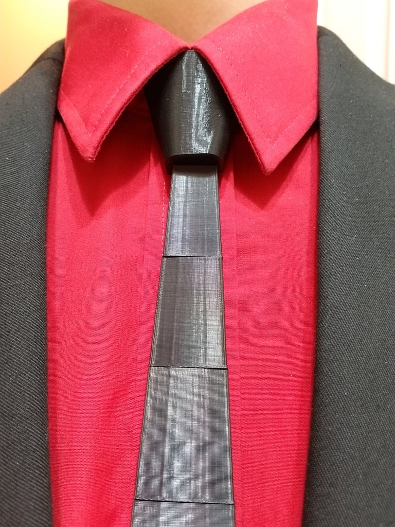 Reaslistic Tie Knot (for Tie - Print and wear - Parametric)