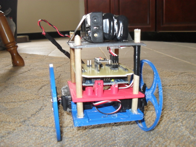 Balancing robot with etched PCB shield