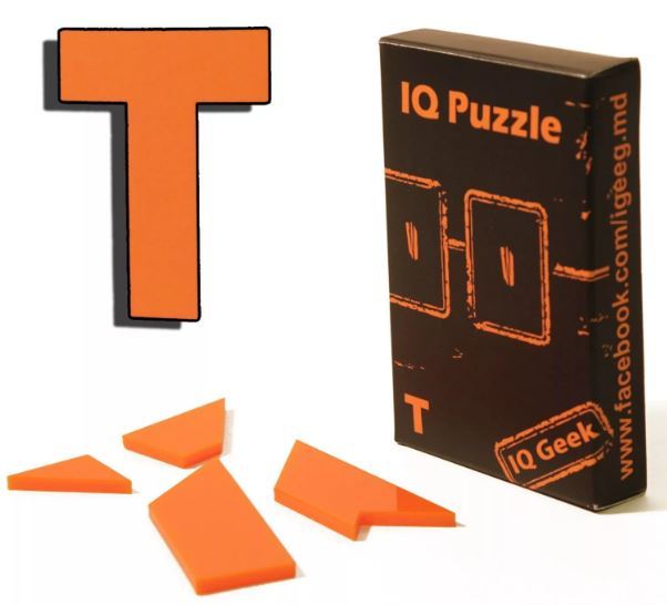 Puzzle Assemble a letter "T" of 4 parts
