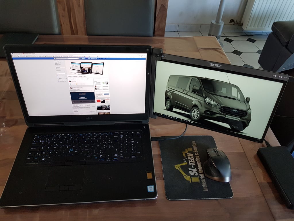 Asus MB16AC Laptop Dual Screen Hinge with Standard Gopro Mount