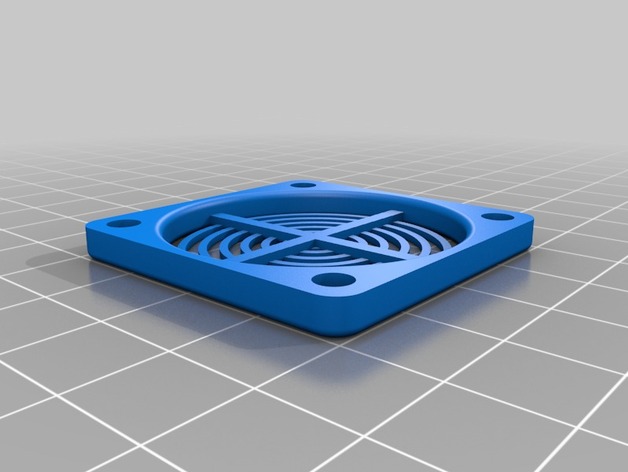 Fan Guard 40mm. Designed for 3D Builder printer.