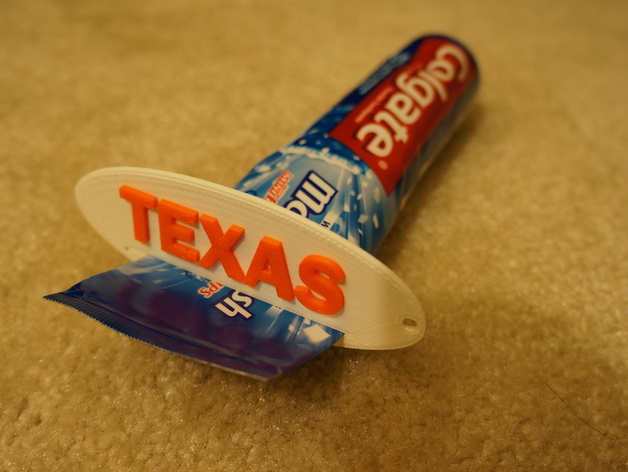Texas toothpaste squeezer & keychain