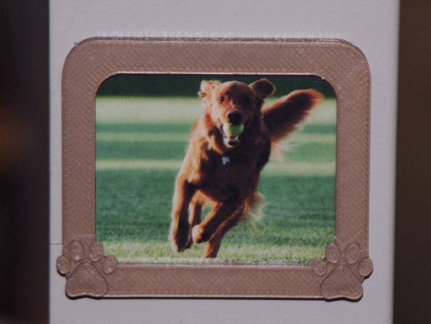 Dog Paw Picture Frame Refrigerator Magnet