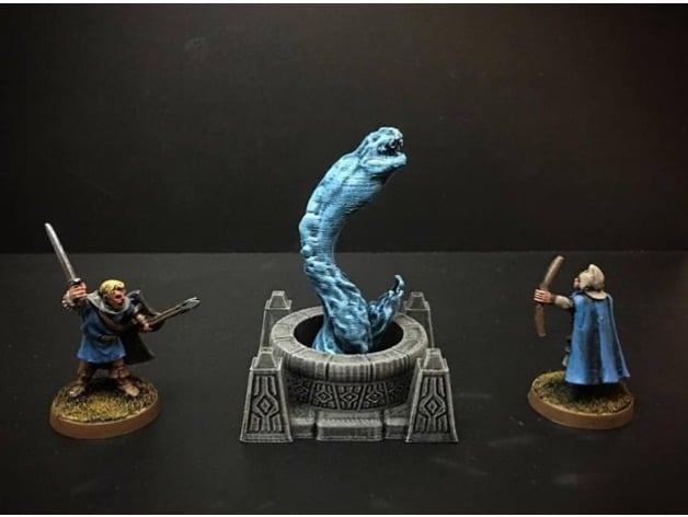Image of Delving Decor: Water Serpent (28mm/Heroic scale)