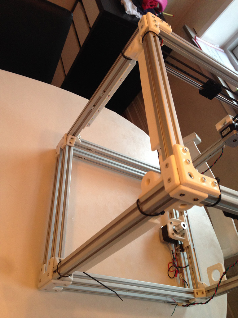 Split LED holder for Ultimaker 2 Aluminum Extrusion 3D printer