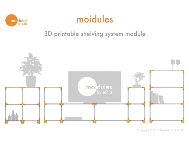 Moidules - Create your own custom made shelving system at home!