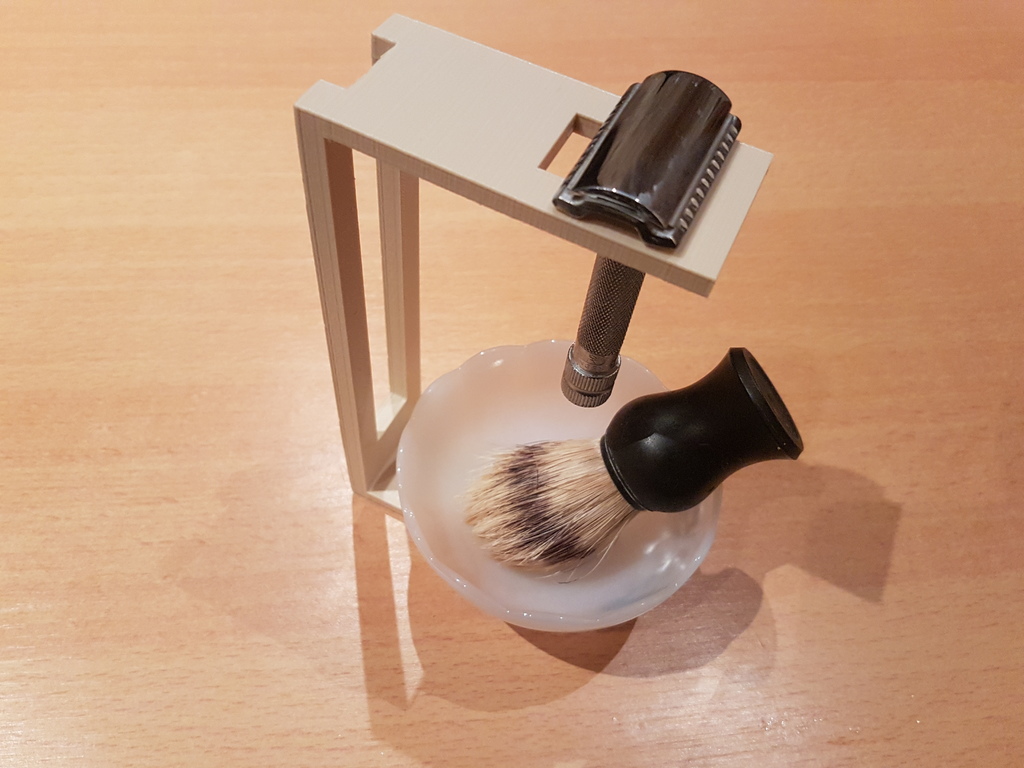 Stand Safety Razor - Bowl & Badger Shaving Brush