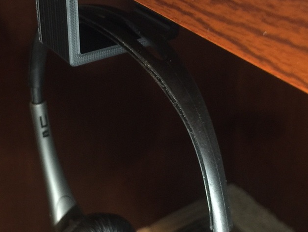 Under desk headphone holder (1 inch)