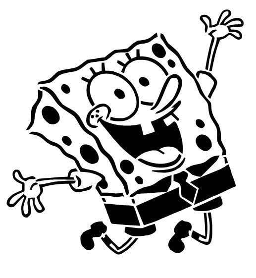 Sponge Bob Square pants stencil