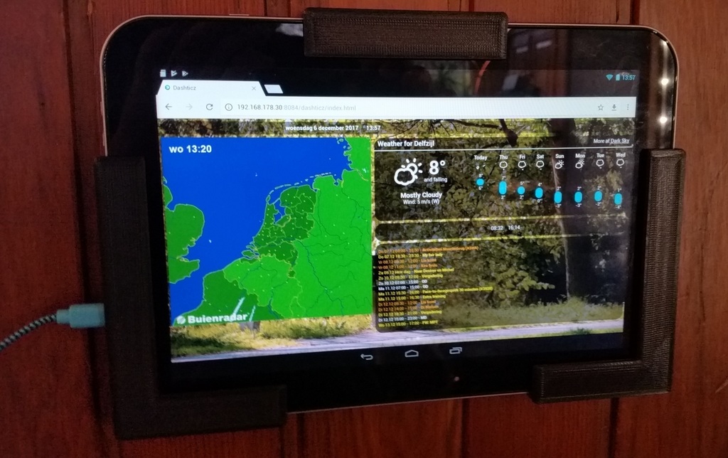 Tablet wall holder : Toshiba AT10-A 10.1"
