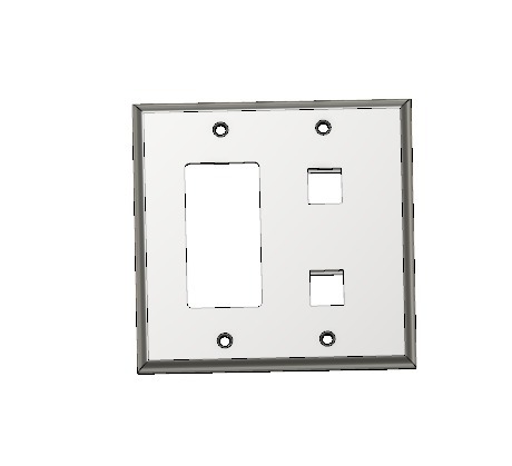 Wall Plate plug ethernet coaxial