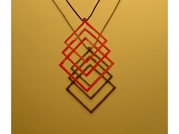 Triple Square Pendant
