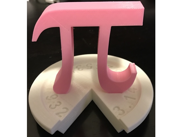 Two Color Pi Day Trophy