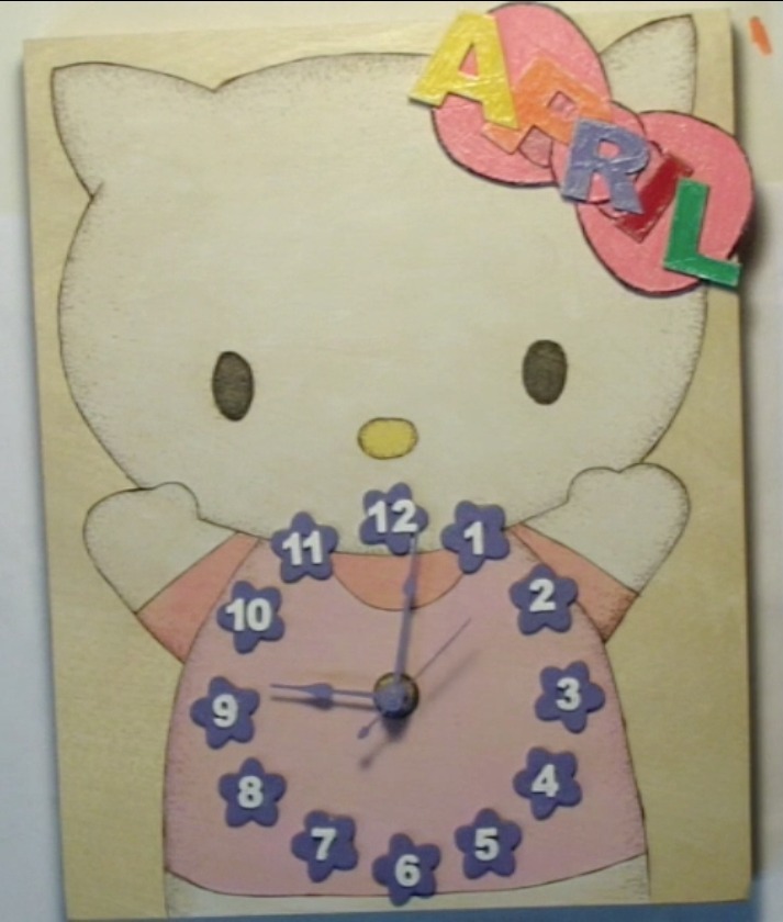 Hello Kitty Clock Parts