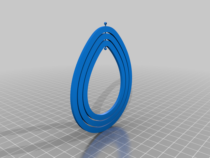 Nested spinning earrings