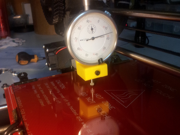 Dial indicator gauge Gregs extruder calibrate Z and hotbed