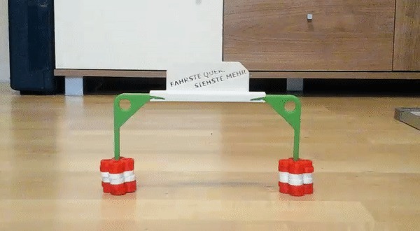 Checkpoint gate for small R/C- or slotcars 