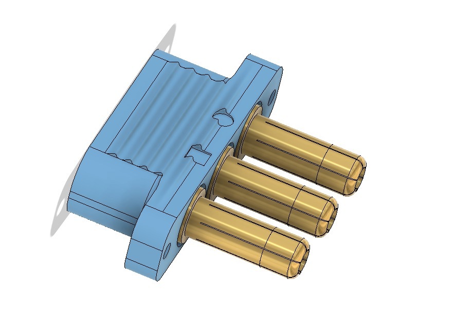 Flat Bullet Connector Plug
