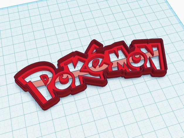 Pokemon Logo - Shape Cutter (Cookies / Cakes / Play-doh!)