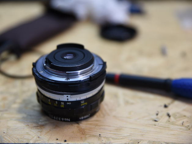 3D printed AI conversion kit for NIKKOR-H Auto 28mm f/3.5 (and probably others)