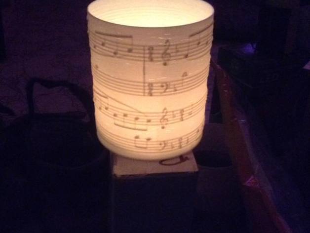 Sounds of silence tea light candle lantern